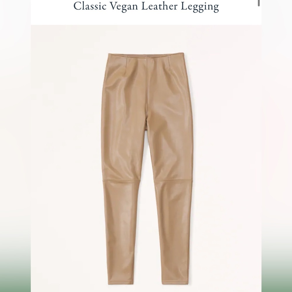 Classic Vegan Leather Legging | Abercrombie & Fitch size Medium Short